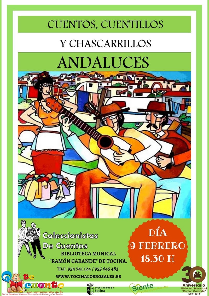 Cartel.Cuenta Cuentos. Febrero 2018