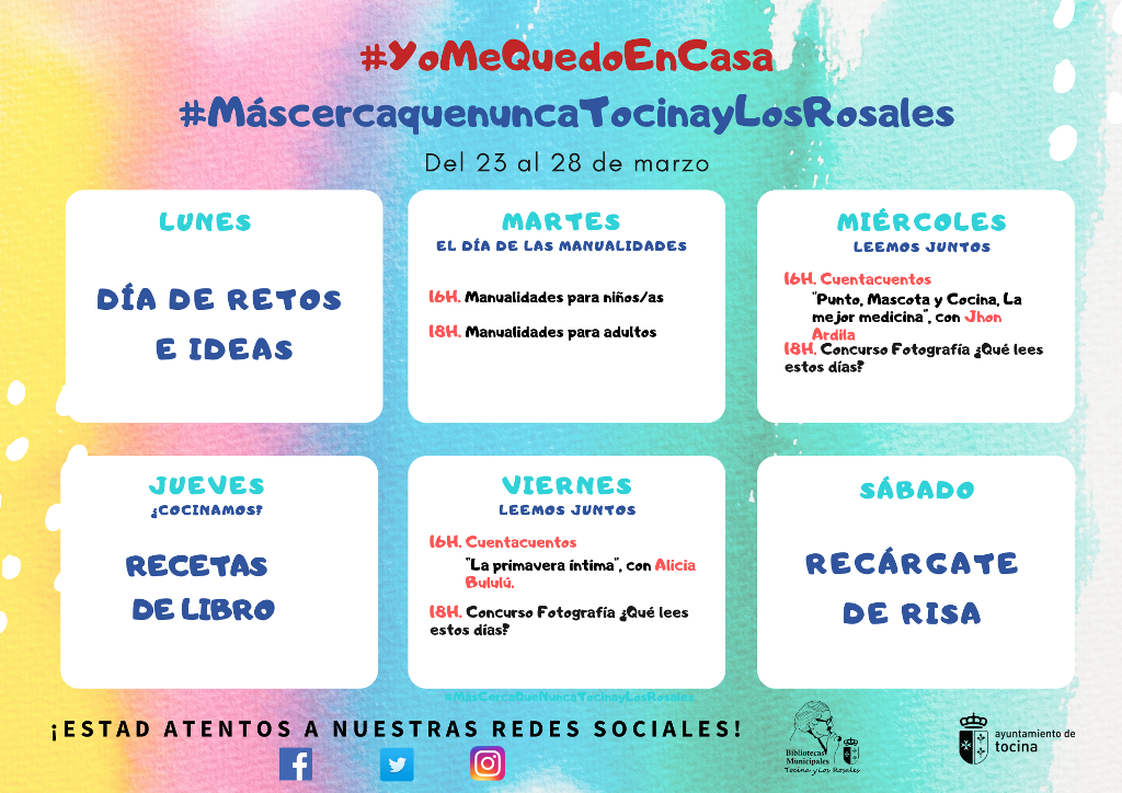 Calendario. Del 23 al 28 de Marzo