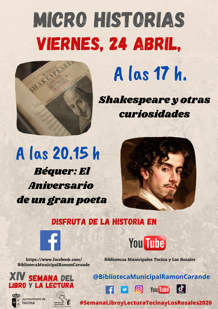 Cartel. 24 Abril. Micro Historias.