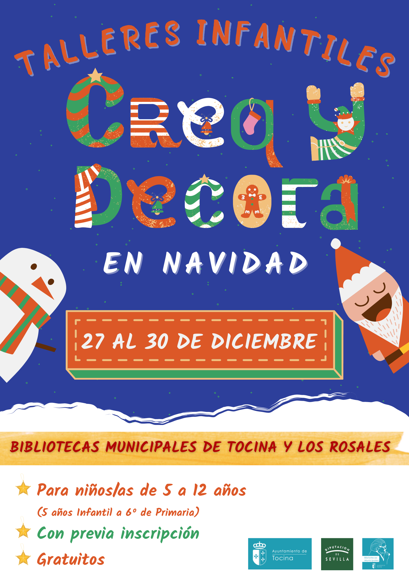 Cartel. Talleres Navidad