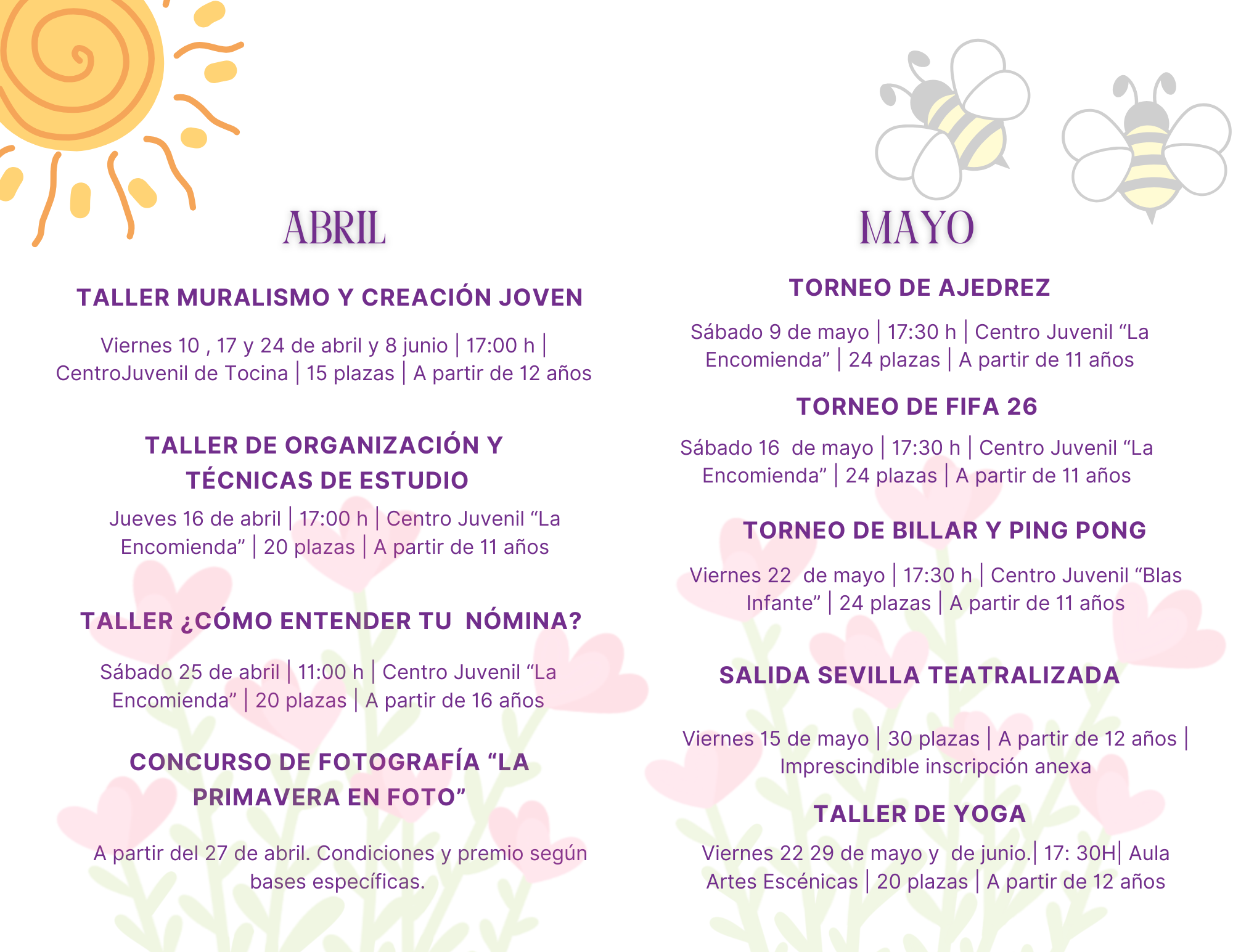 Díptico Primavera Joven