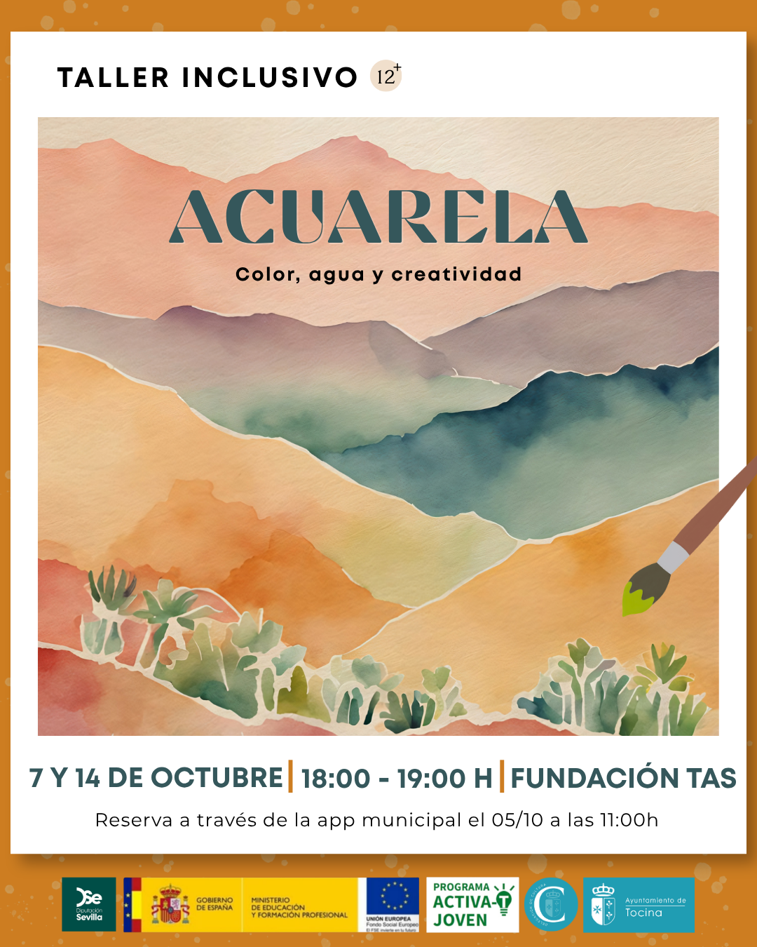 Cartel Taller Acuarela