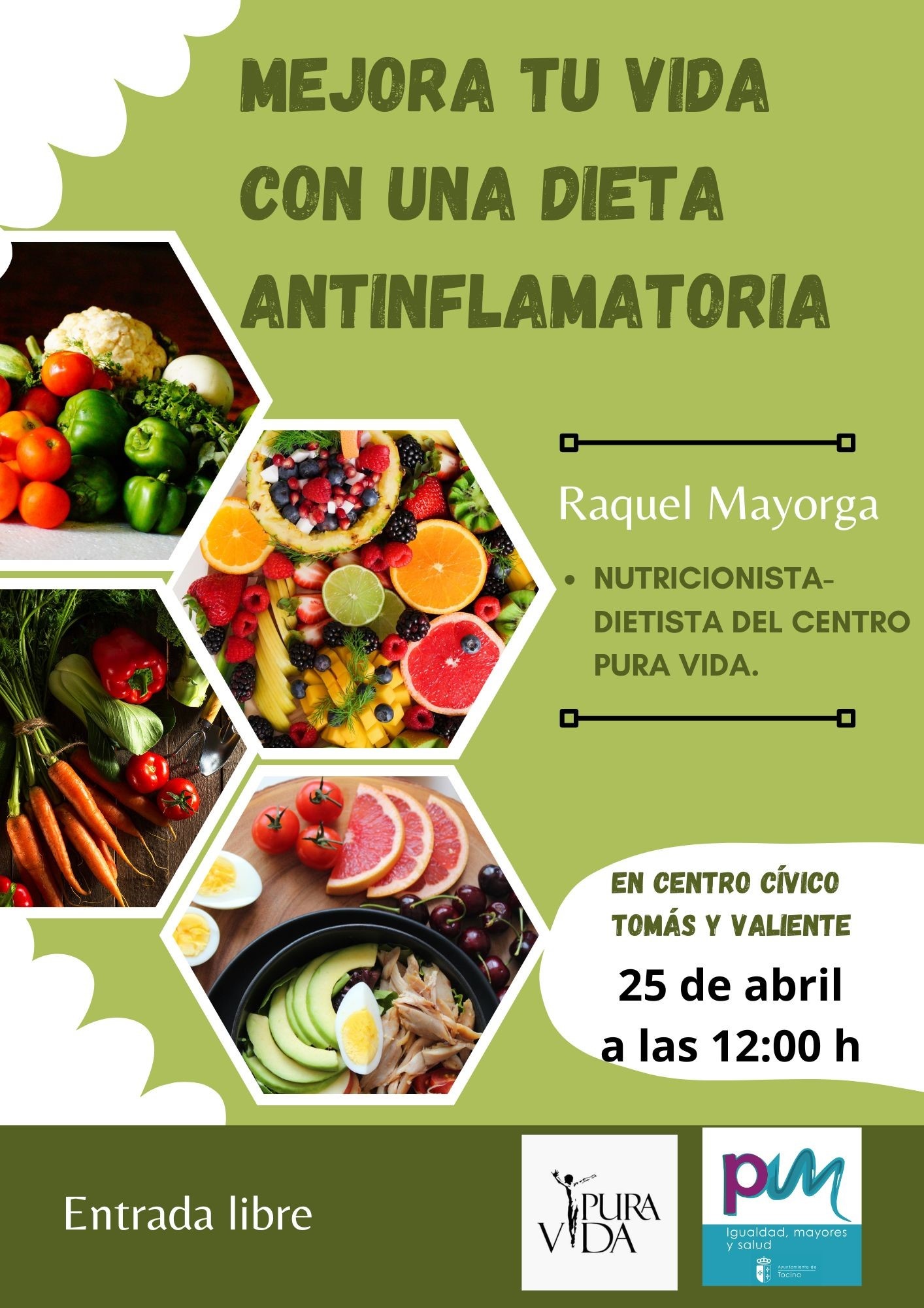 Cartel nutric. pura vida