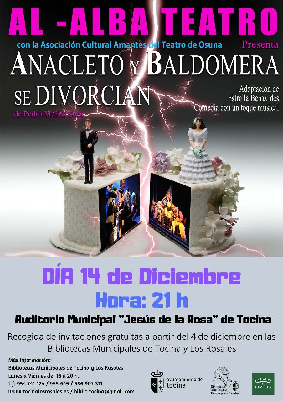 Cartel. Anacleto y Baldomera. Dic 19