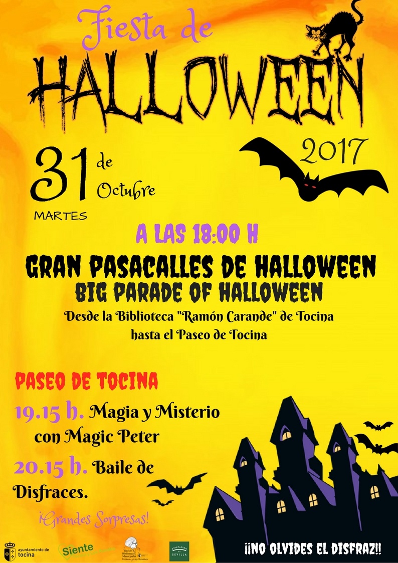Cartel. Pasacalles Halloween 2017