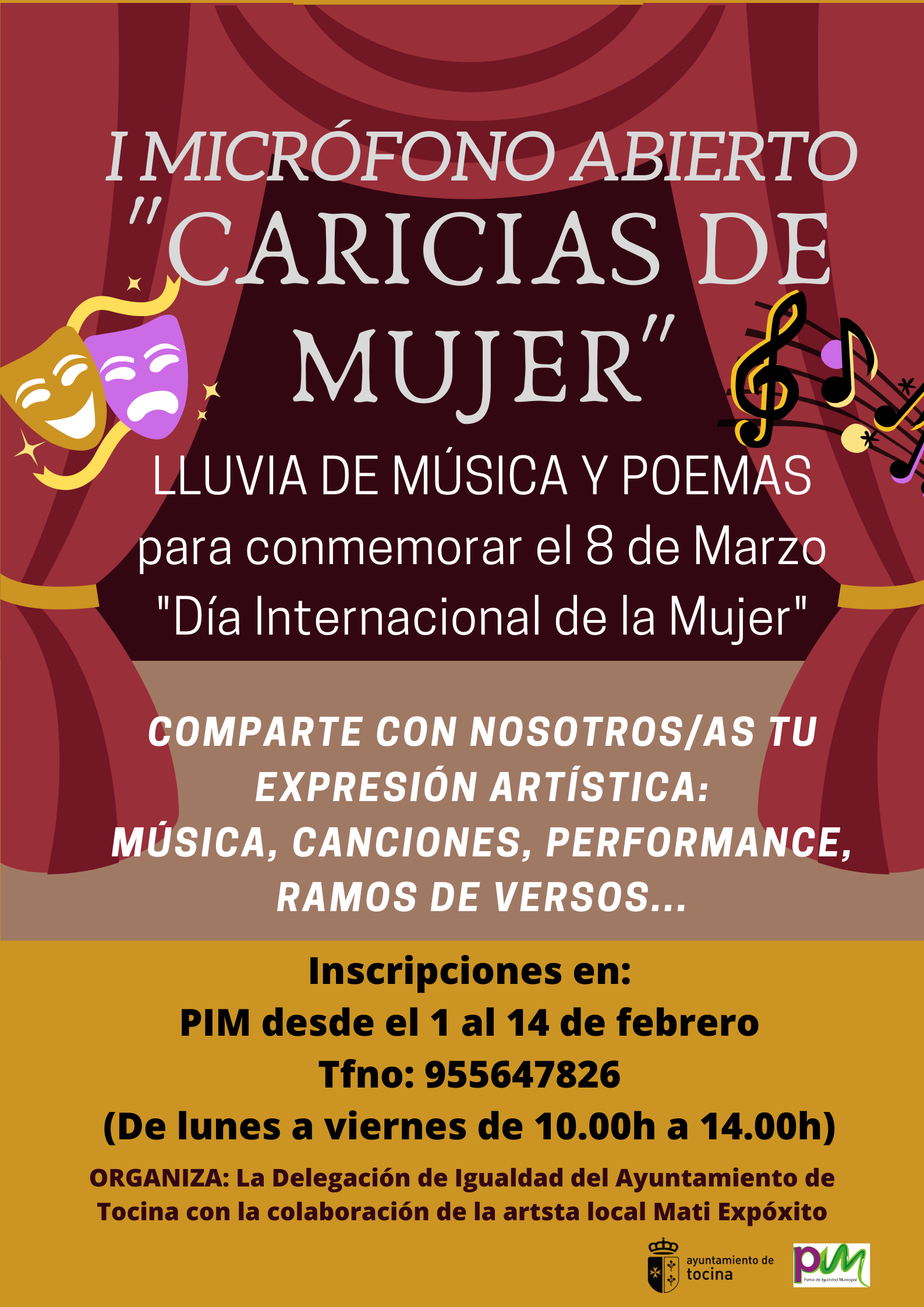 cartel microfono ab.