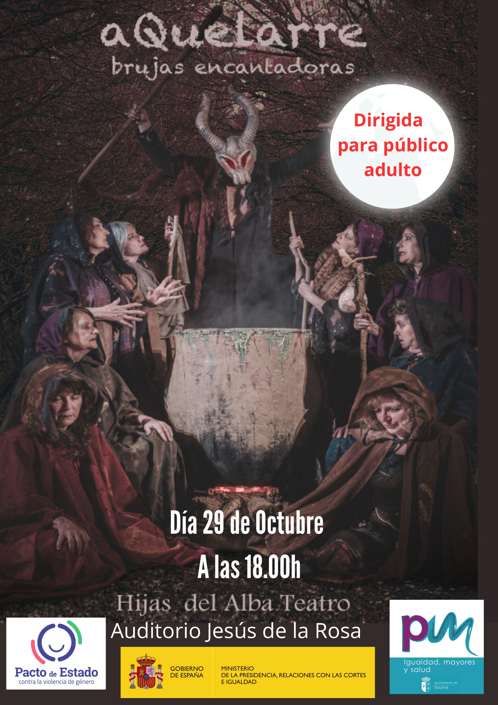 cartel teatro brujas